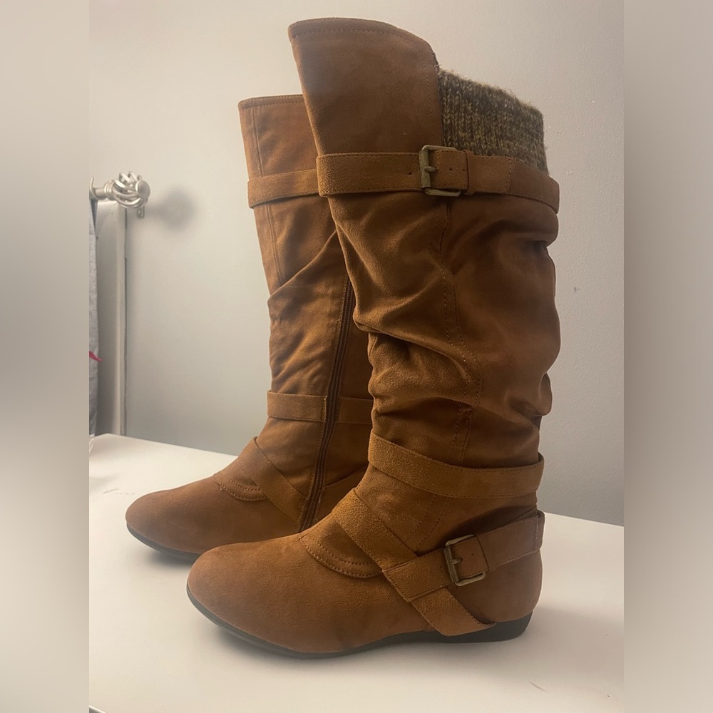 Faux Suede Boots